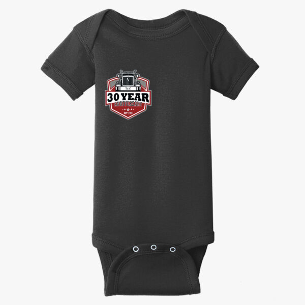 Infant Short Sleeve Baby Rib Bodysuit Thumbnail