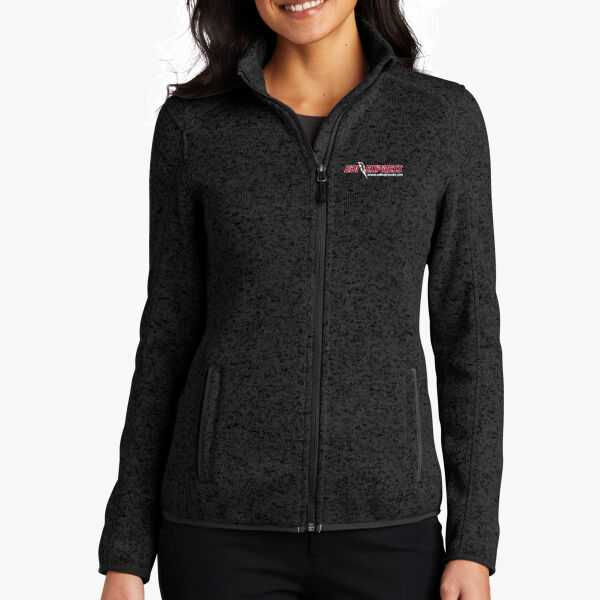 Ladies Sweater Fleece Jacket Thumbnail